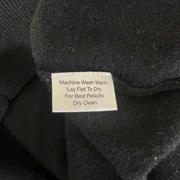 Pronto Uomo Men's Black Merino Wool Sweater XL Preppy Classic V-Neck Knit - Picture 6 of 6